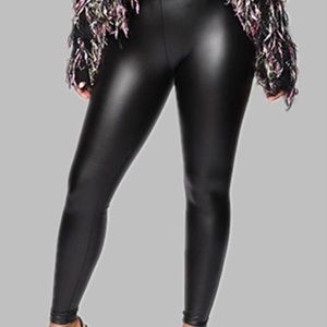 faux leather pants